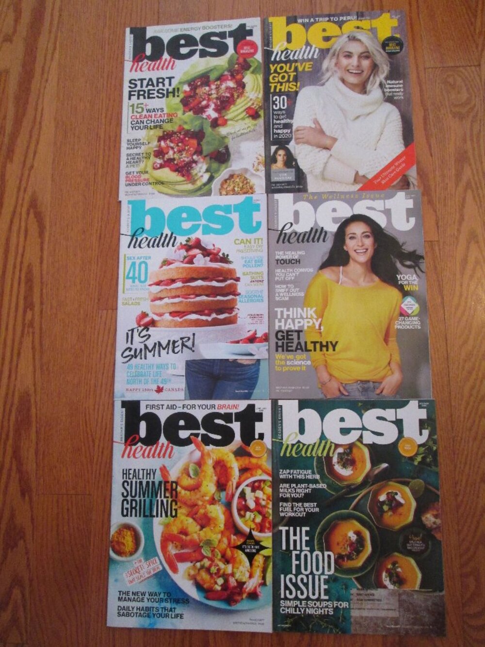 Best Health magazine by Reader's Digest 2017, 2018, 2019, 2020 - 6 issues